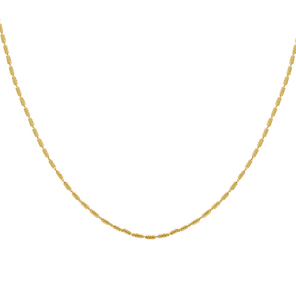 FX0864 925 Sterling Silver Small Bar Chain Necklace
