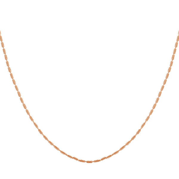 FX0864 925 Sterling Silver Small Bar Chain Necklace