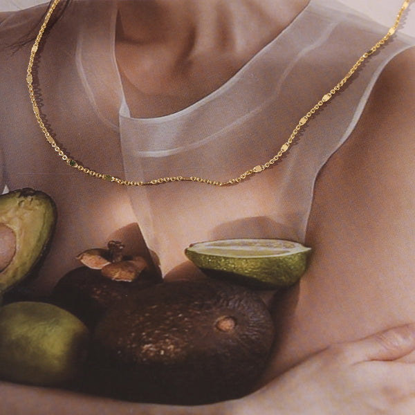 FX0867 925 Sterling Silver Minimalist Women Chain Necklace