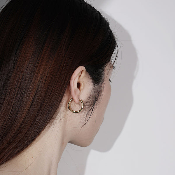 FE1978 925 Sterling Silver Faceted Twist Hoop Earrings