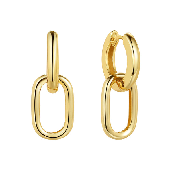 FE1796 925 Sterling Silver High Quality Hoop Earring