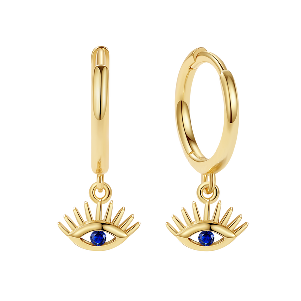 YHE0156 925 Sterling Silver Evil Eye Dangle Earring For Women