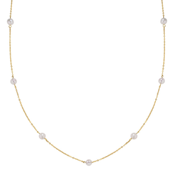 FX0748 Round Freshwater Pearl Necklace