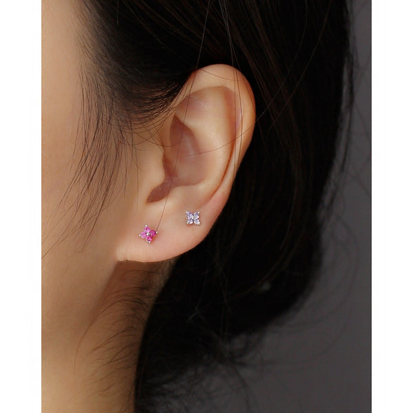 YHE0297 Minimalist Rainbow Stud Earring