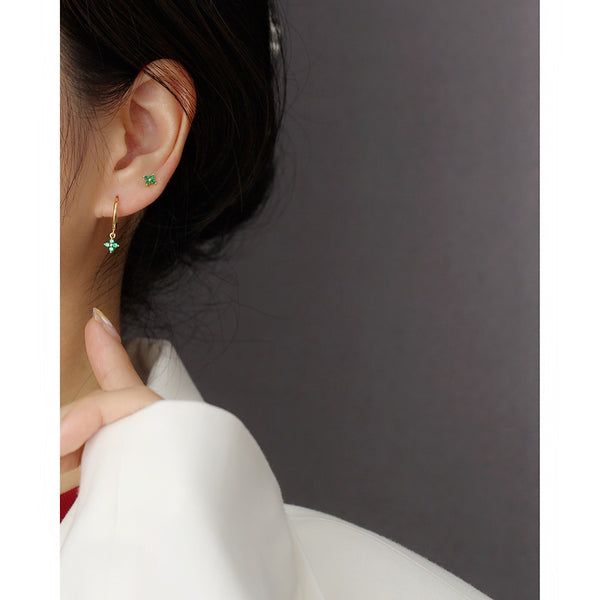 YHE0297 Minimalist Rainbow Stud Earring