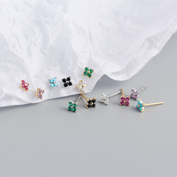 YHE0297 Minimalist Rainbow Stud Earring