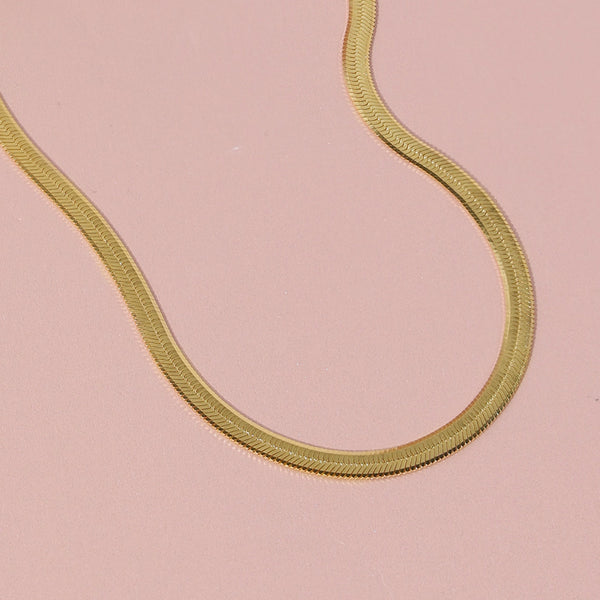 FX0895 925 Sterling Silver Bold Herringbone Chain Necklaces