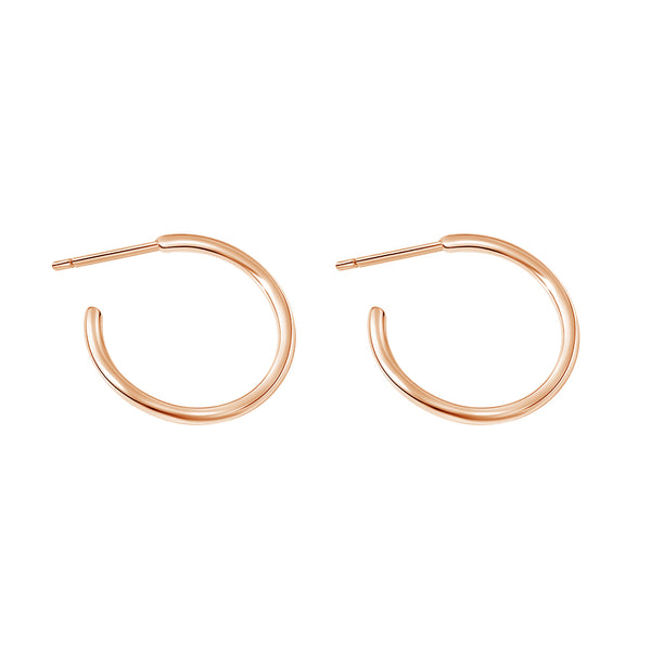 FE1971 925 Sterling Silver Small Fine Hoops Earring