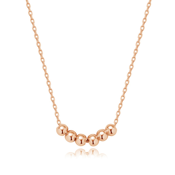 FX0302 925 Sterling Silver Bold Spheres Necklace