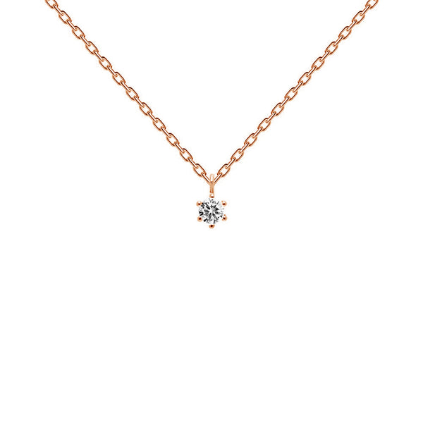 FX0409 925 Sterling Silver Shining Zircon Necklace