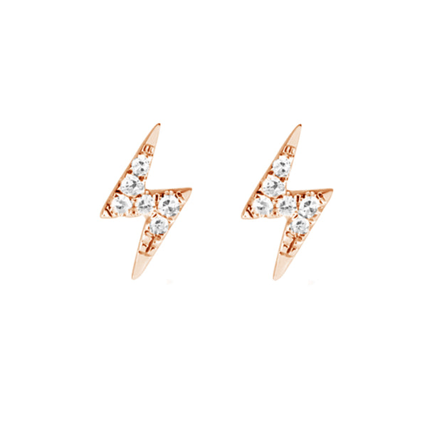 FE1554 925 Sterling Silver Lightning Stud Earrings
