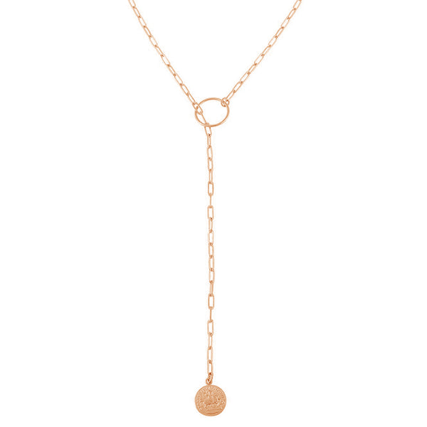 FX0370 925 Sterling Silver Coin Pendant Necklace