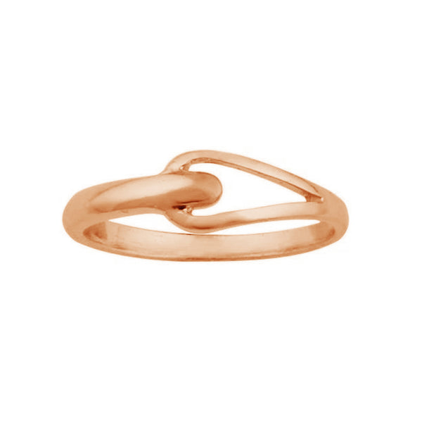 FJ0286 925 Sterling Silver Simple Buckle Ring