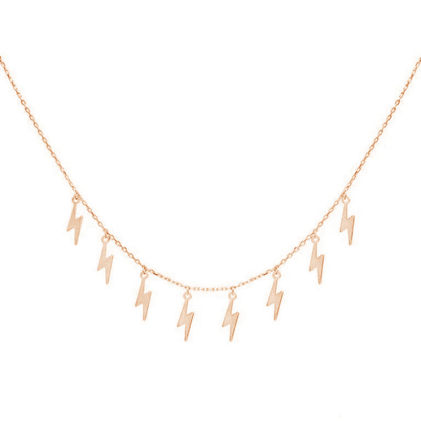 FX0224 925 Sterling Silver Mini Lightning Necklace