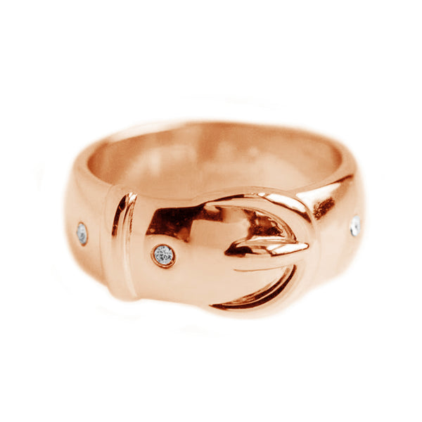 FJ0609 925 Sterling Silver Wide Belt Ring