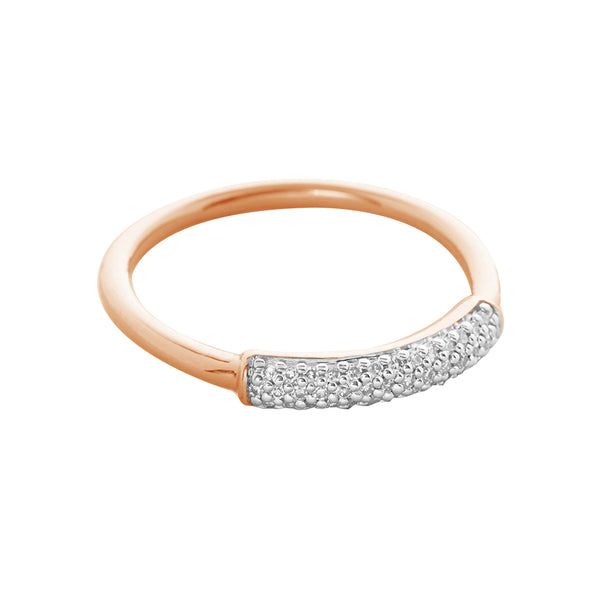 FJ0780 925 Sterling Silver CZ Bar Stacking Ring