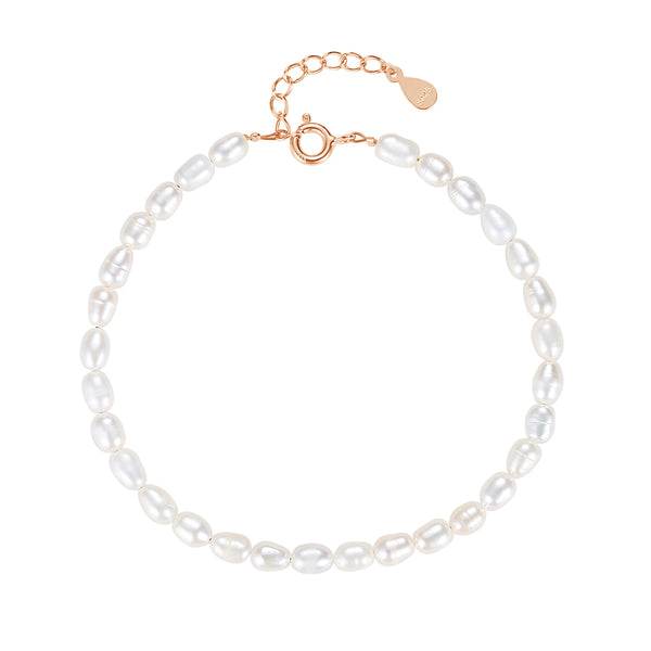 FS0252 925 Sterling Silver Freshwater Pearl Bracelets