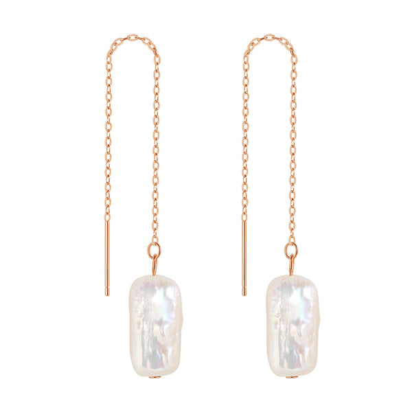 FE1723 925 Sterling Silver Freshwater Pearl Earrings