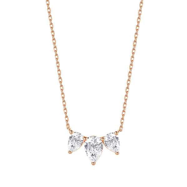 FX0854 Pear Shape CZ Tiro Women Necklace