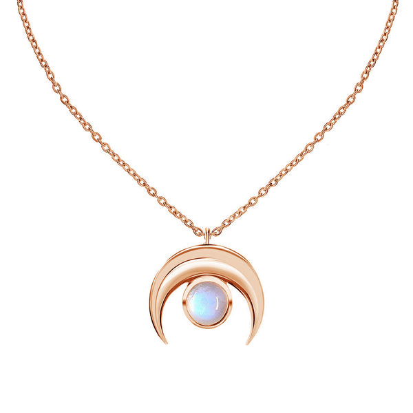 FX0529 Moonstone Pendant Necklace