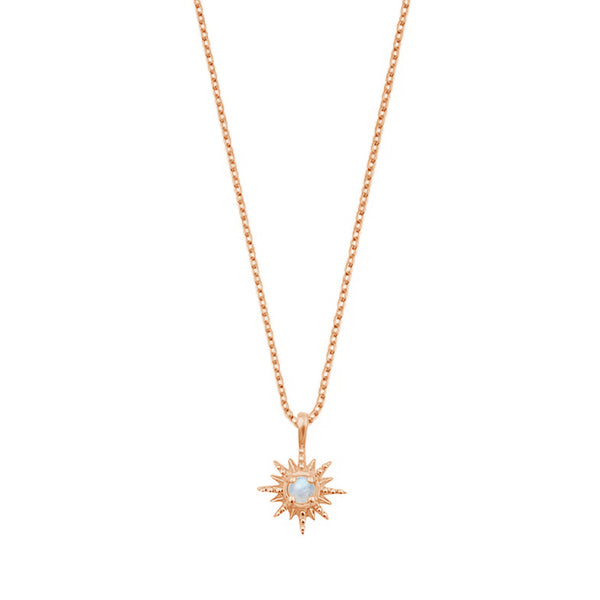 FX0456 Starburst Moonstone Necklace