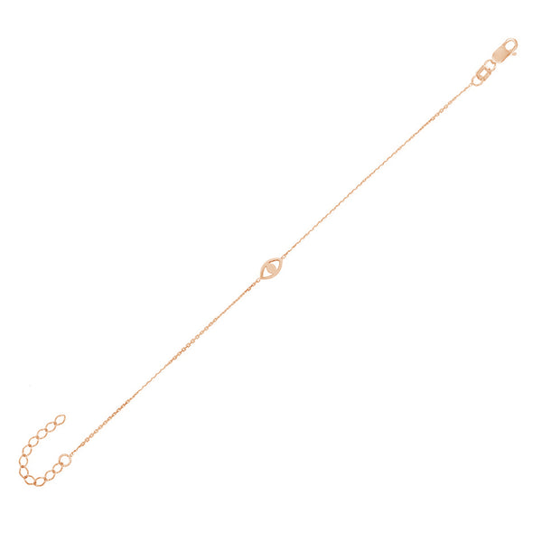 FS0075 925 Sterling Silver Blue Eye Bracelet