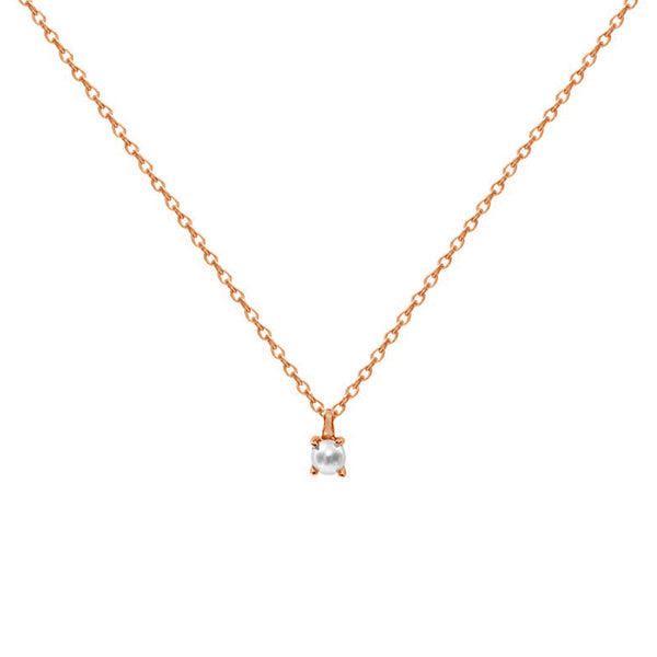 FX0410 925 Sterling Silver Fresh Pearl Necklace