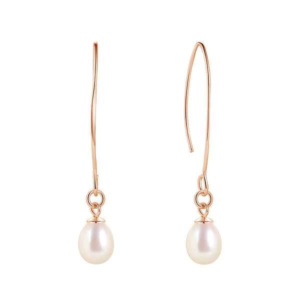 FE1693 925 Sterling Silver Freshwater Pearl Earring