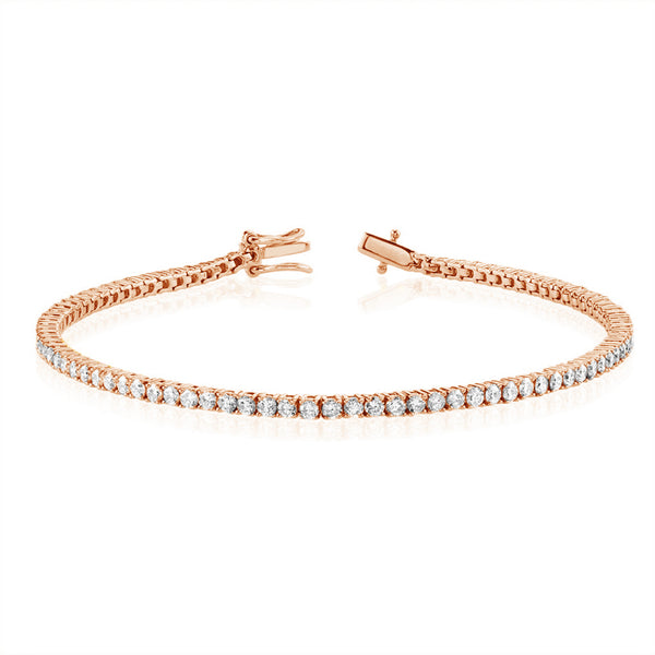 FS0122 925 Sterling Silver Zircon Tennis Bracelet