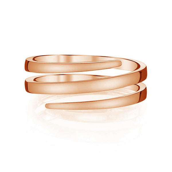 FJ0387 925 Sterling Silver Trendy Coil Ring