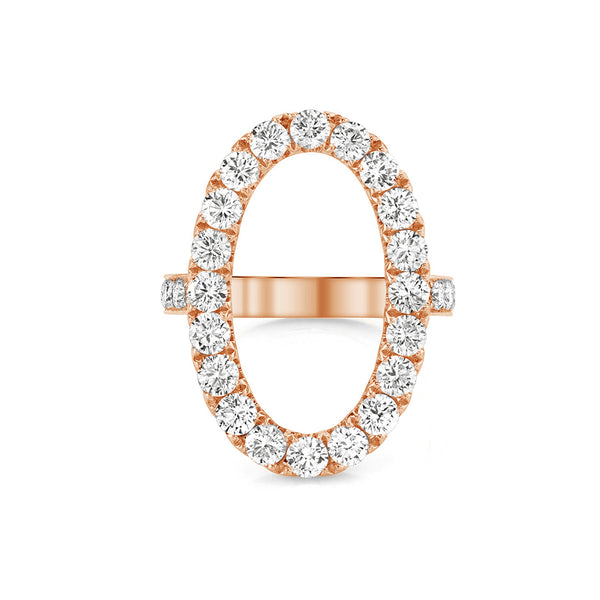 FJ0379 925 Sterling Silver Circle Zircon Pave Ring