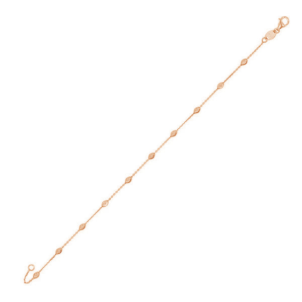 FS0062 925 Sterling Silver Simple Ball Bracelet