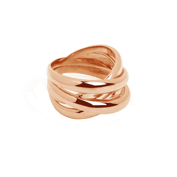 FJ0488 925 Sterling Silver Double Cross Ring