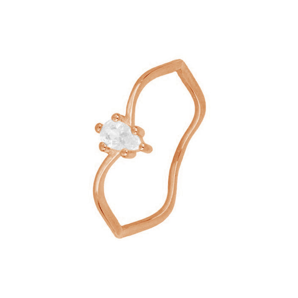 FJ0354 925 Sterling Silver Cubic Zirconia Ring