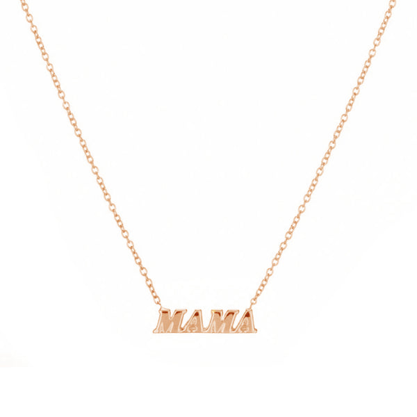 FX0438 925 Sterling Silver Fashion Design Mama Necklace