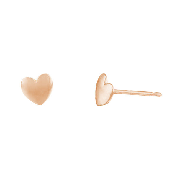 FE0729 925 Sterling Silver Heart Studs Earrings