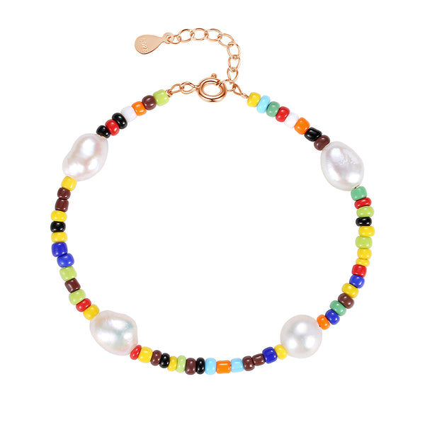 FS0245 925 Sterling Silver Baroque Pearl Bracelets