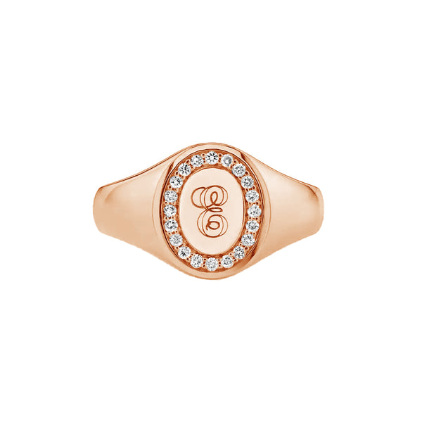 FJ0770 925 Sterling Silver Cubic Zirconia Signet Ring