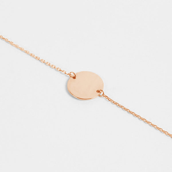 FS0039 925 Sterling Silver Gold Coin Bracelet