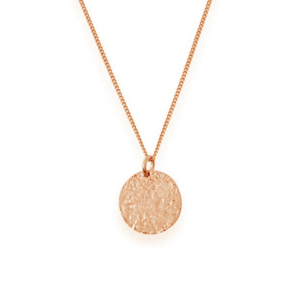 FX0332 925 Sterling Silver Gold Vermeil Coin Necklace