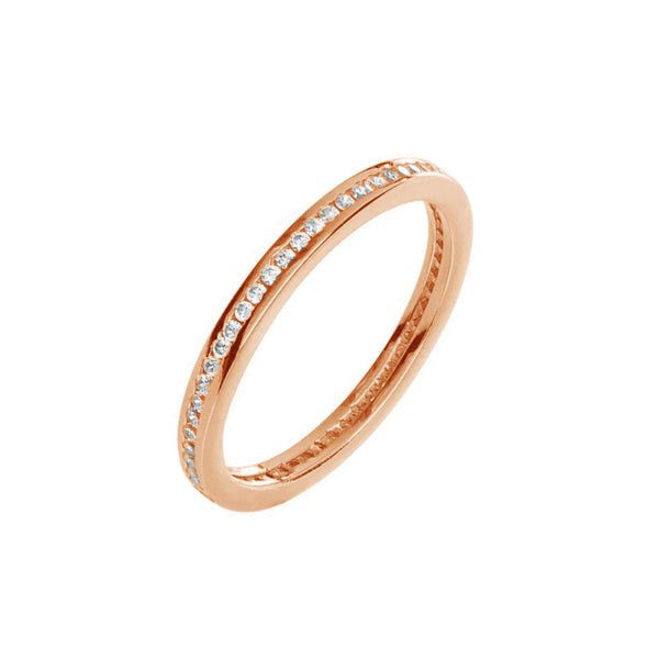 FJ0349 925 Sterling Silver Shining Zircon Pave Ring