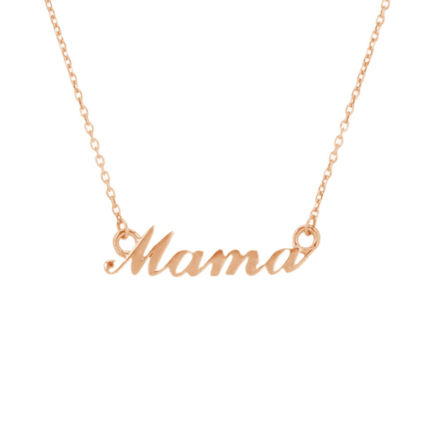 FX0467 925 Sterling Silver MAMA Pendant Necklace
