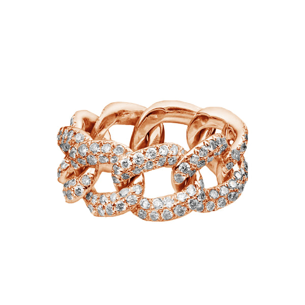 FJ0553 925 Sterling Silver Zirconia Knot Link Ring