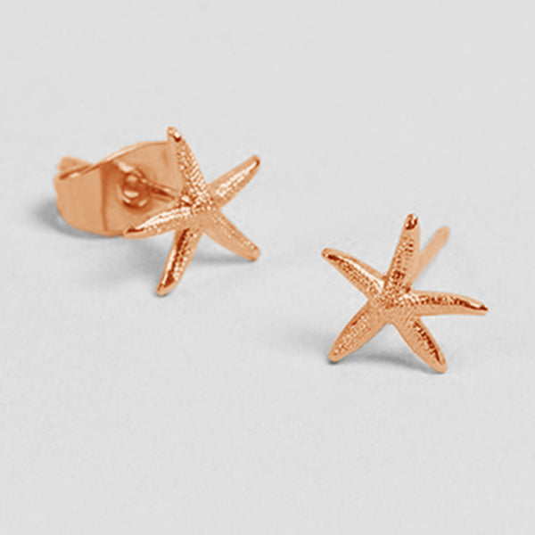 FE0403 925 Sterling Silver Starfish Stud Earrings