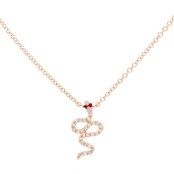 FX0183 925 Sterling Silver Snake Necklace