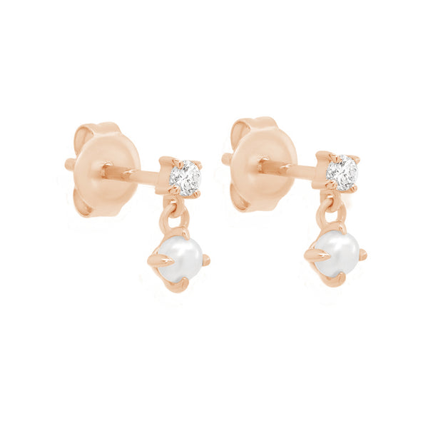 FE1729 925 Sterling Silver Freshwater Pearl Stud Earring