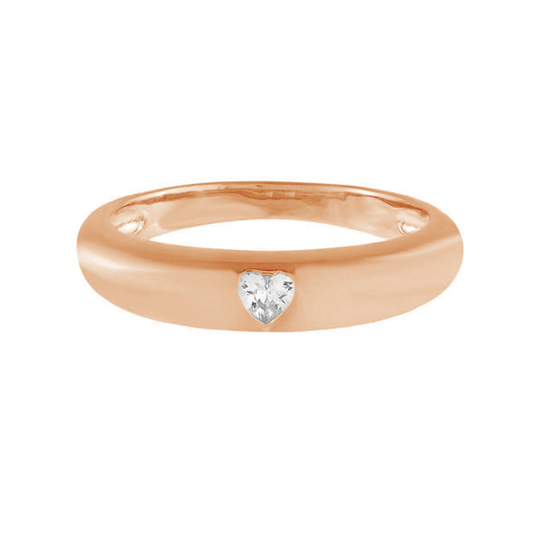 FJ0509 925 Sterling Silver Spark Heart CZ Women Ring