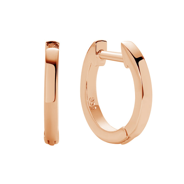 FE0686 925 Sterling Silver Circle Hoop Earrings