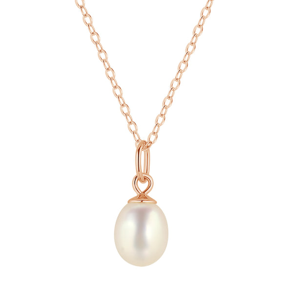 FX0688 925 Sterling Silver Natural Pearl Necklace