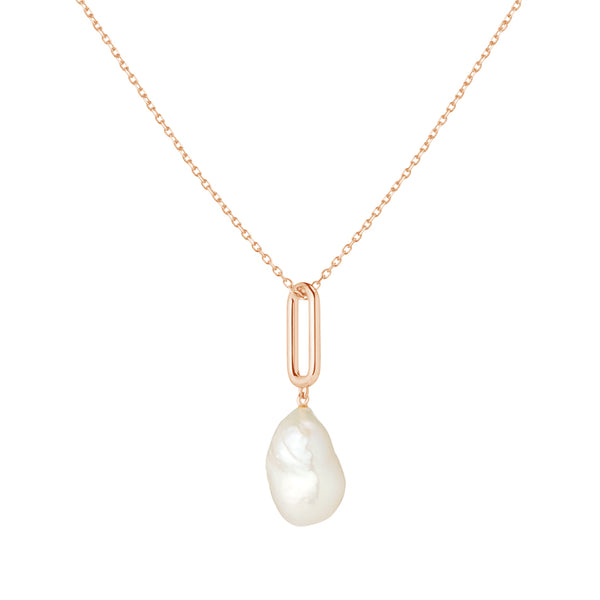 FX0366 925 Sterling Silver Pearl Pendant Necklace